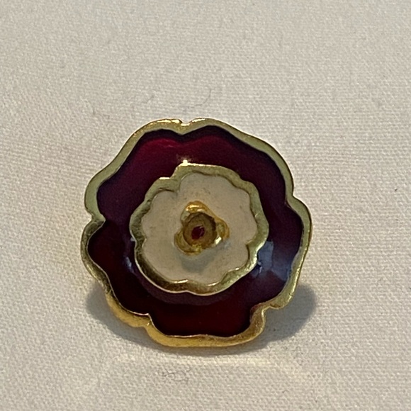 2003 Chanel red enamel gold  earrings - Picture 5 of 5